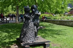 24-17 Ape and Cat At the Dance Sculpture By Jim Dine At Robert F Wagner Jr Park Cove Park From The Esplanade In New York Financial District